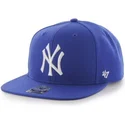 flad-bla-snapback-kasket-fra-new-york-yankees-mlb-sure-shot-fra-47-brand
