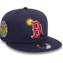 flad-marinebla-snapback-kasket-9fifty-summer-icon-fra-boston-red-sox-mlb-fra-new-era