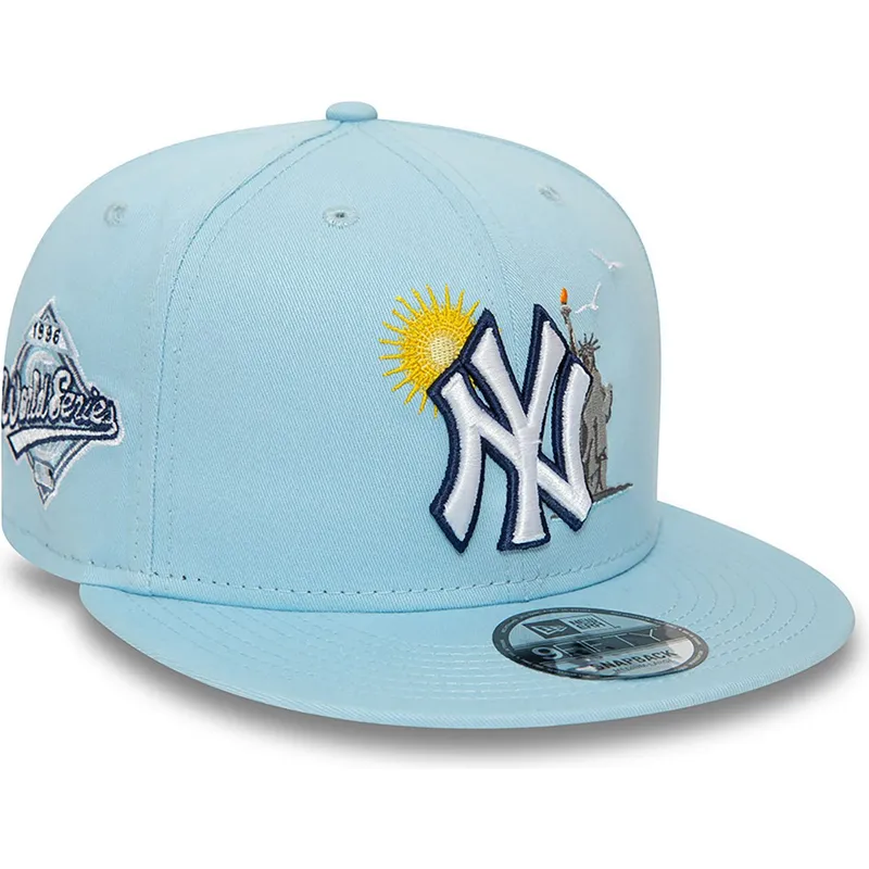 kasketter-flad-bla-snapback-claro-9fifty-summer-icon-fra-new-york-yankees-mlb-af-new-era