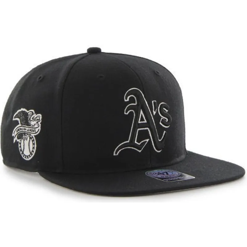 kasketter-flad-sort-snapback-fra-oakland-athletics-mlb-af-47-brand
