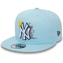 kasketter-flad-bla-snapback-claro-9fifty-summer-icon-fra-new-york-yankees-mlb-af-new-era