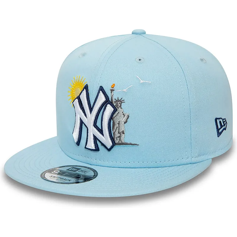 kasketter-flad-bla-snapback-claro-9fifty-summer-icon-fra-new-york-yankees-mlb-af-new-era