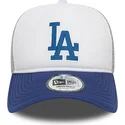 gra-og-bla-los-angeles-dodgers-mlb-a-frame-logo-truckerkasket-fra-new-era
