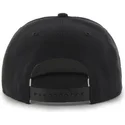 sort-snapback-kasket-med-flad-skygge-og-sort-hvidt-oakland-athletics-mlb-logo-sure-shot-fra-47-brand