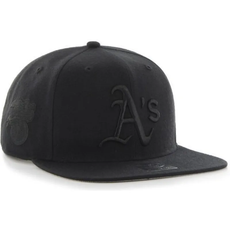 kasketter-flad-sort-snapback-fra-oakland-athletics-mlb-af-47-brand