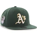 oakland-athletics-mlb-sure-shot-gron-flad-snapback-kasket-fra-47-brand