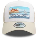 kasketter-buet-beige-snapback-a-frame-summer-fra-saint-tropez-ciudades-y-playas-af-new-era