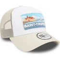 kasketter-buet-beige-snapback-a-frame-summer-fra-saint-tropez-ciudades-y-playas-af-new-era