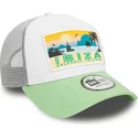 new-era-a-frame-summer-cities-and-beaches-ibiza-white-and-green-trucker-hat