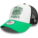gorra-trucker-hvid-sort-og-gron-a-frame-character-fra-rick-og-morty-af-new-era