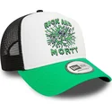 gorra-trucker-hvid-sort-og-gron-a-frame-character-fra-rick-og-morty-af-new-era