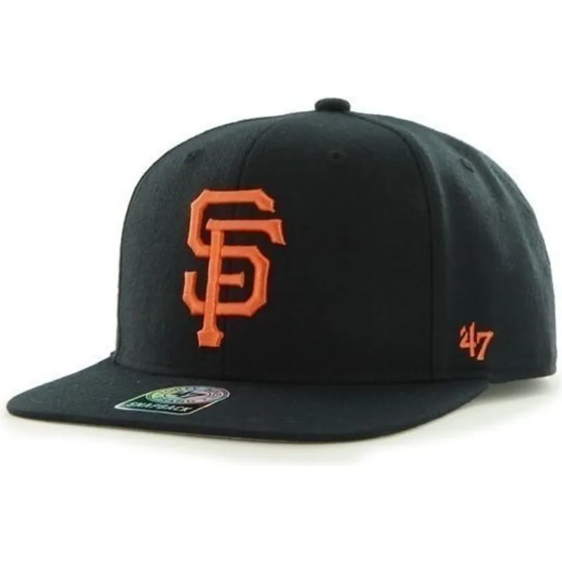 kasketter-flad-sort-snapback-fra-san-francisco-giants-mlb-af-47-brand kasketter-flad-sort-snapback-fra-san-francisco-giants-mlb-af-47-brand