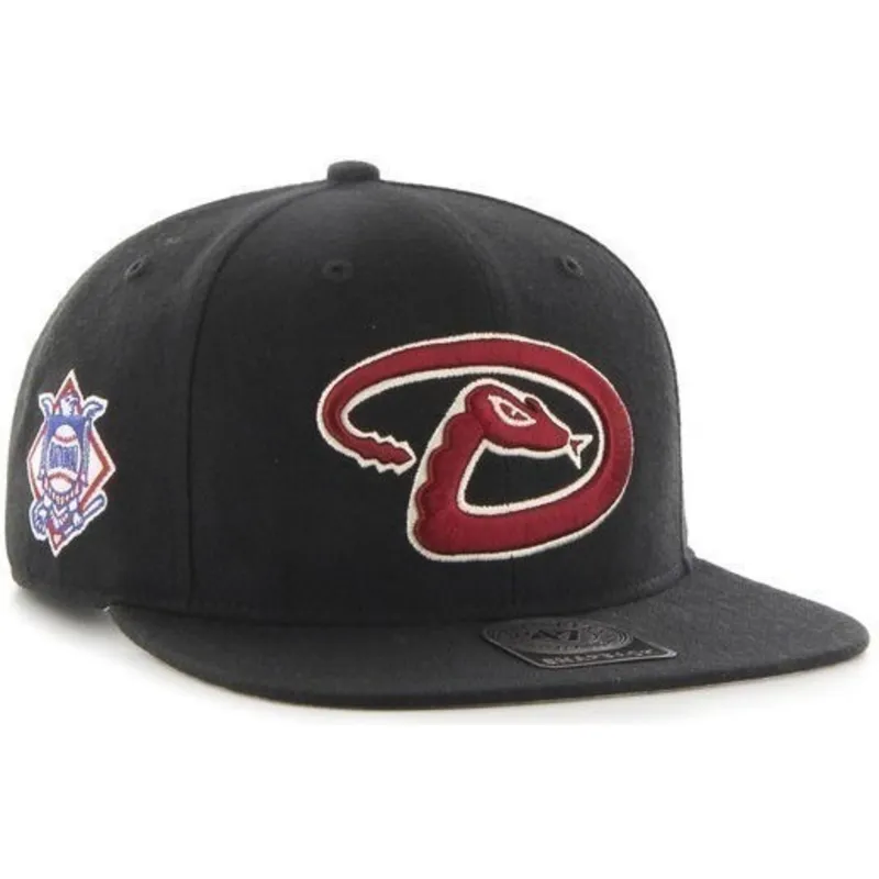 kasketter-flad-sort-snapback-fra-mlb-af-47-brand kasketter-flad-sort-snapback-fra-mlb-af-47-brand