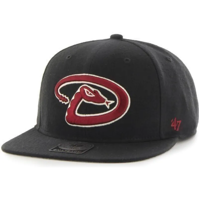 kasketter-flad-sort-snapback-fra-mlb-af-47-brand kasketter-flad-sort-snapback-fra-mlb-af-47-brand