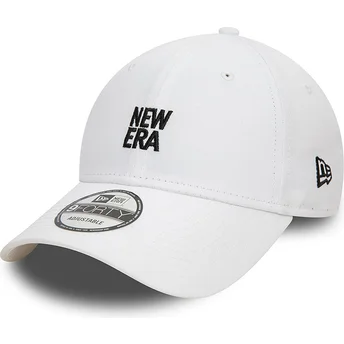 Kasketter buet hvid justerbar rem 9FORTY af New Era