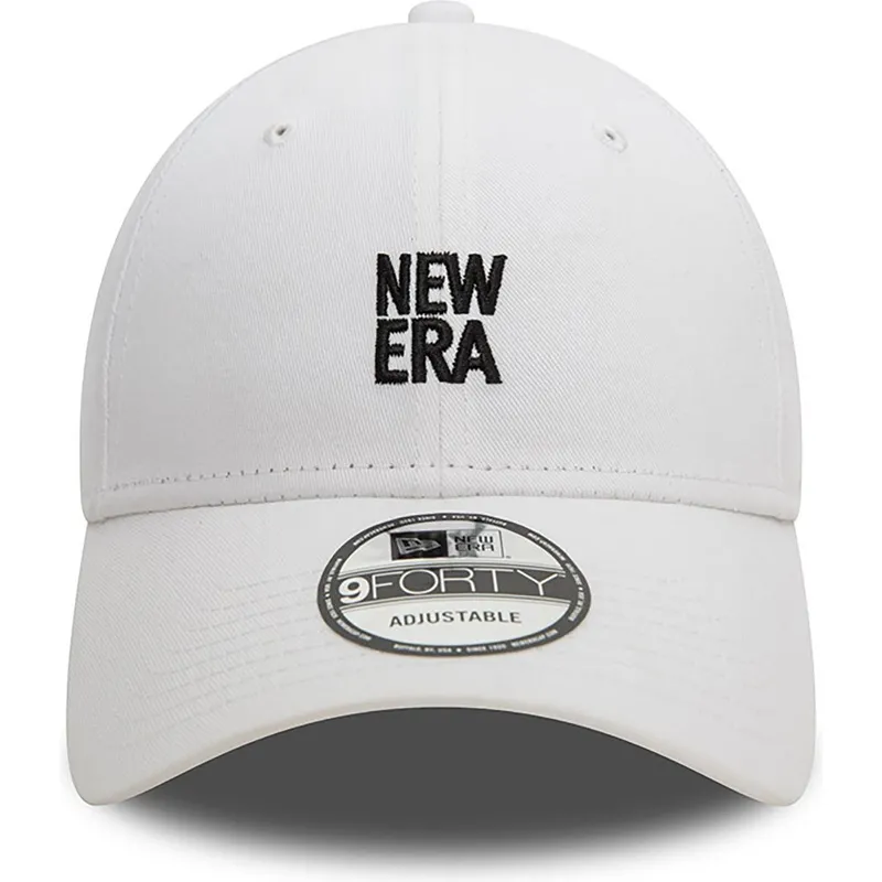 hvid-justerbar-buet-kasket-9forty-fra-new-era