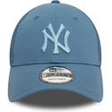 bla-trucker-kasket-med-blat-logo-9forty-home-field-fra-new-york-yankees-mlb-fra-new-era
