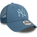 bla-trucker-kasket-med-blat-logo-9forty-home-field-fra-new-york-yankees-mlb-fra-new-era