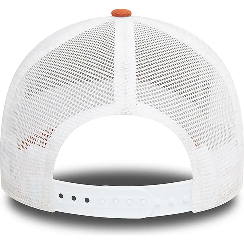 brun-og-hvid-trucker-kasket-a-frame-seasonal-infill-fra-los-angeles-dodgers-mlb-fra-new-era