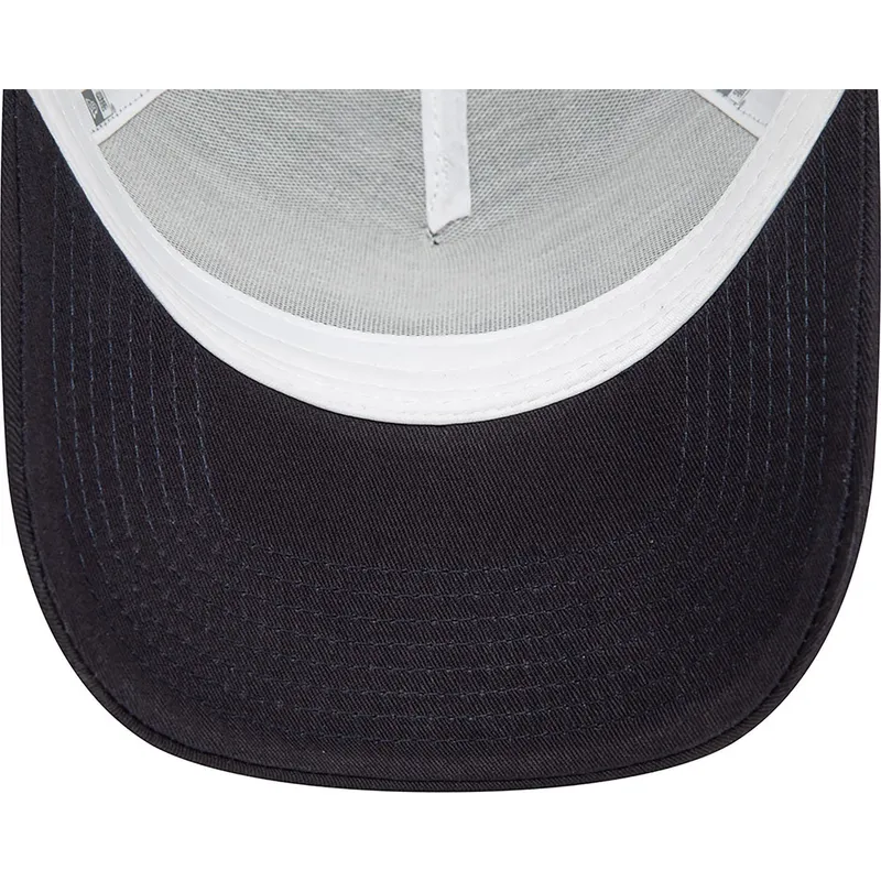 trucker-kasket-marinebla-og-hvid-a-frame-seasonal-infill-fra-new-york-yankees-mlb-fra-new-era