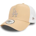 lys-brun-og-hvid-a-frame-seasonal-infill-los-angeles-dodgers-mlb-trucker-kasket-fra-new-era
