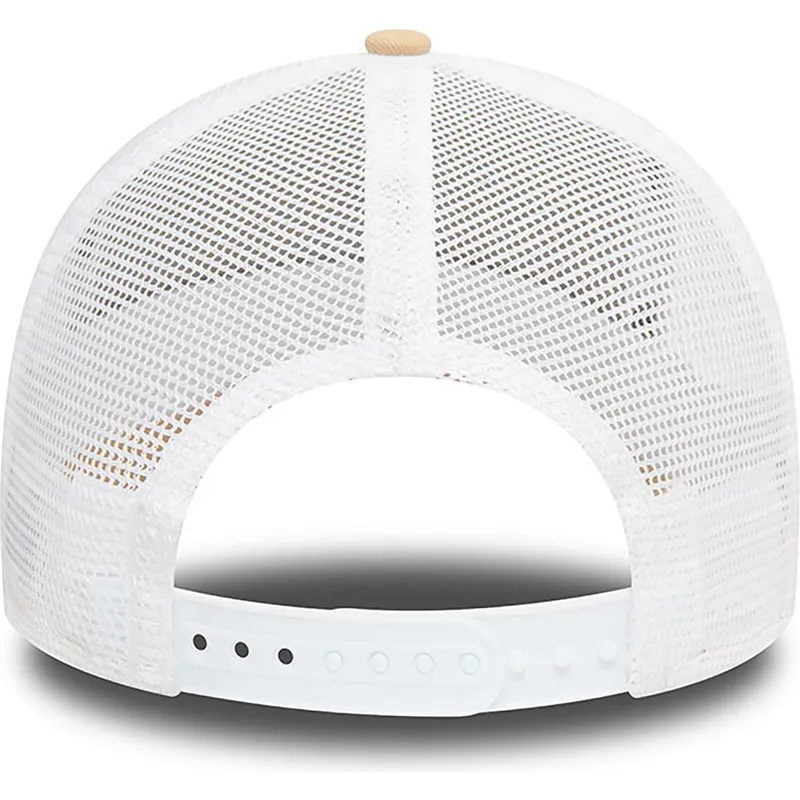 lys-brun-og-hvid-a-frame-seasonal-infill-los-angeles-dodgers-mlb-trucker-kasket-fra-new-era