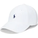 hvid-justerbar-buet-kasket-med-blat-logo-cotton-terry-classic-sport-fra-polo-ralph-lauren