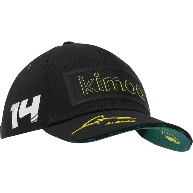 sort-justerbar-buet-kasket-patch-aston-martin-f1-team-x-kimoa