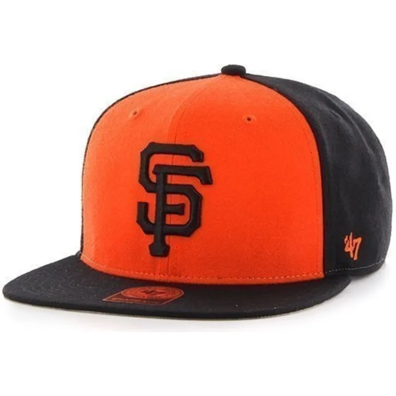 kasketter-flad-sort-snapback-fra-san-francisco-giants-mlb-af-47-brand kasketter-flad-sort-snapback-fra-san-francisco-giants-mlb-af-47-brand