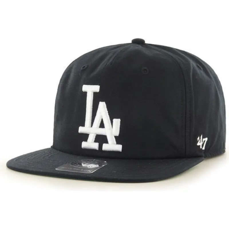 kasketter-flad-sort-snapback-fra-los-angeles-dodgers-mlb-af-47-brand