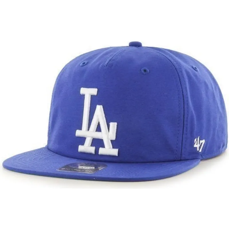 kasketter-flad-bla-snapback-fra-los-angeles-dodgers-mlb-af-47-brand