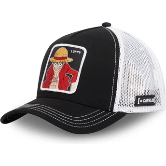 Sort og hvid trucker cap Monkey D. Luffy MON1 One Piece fra Capslab