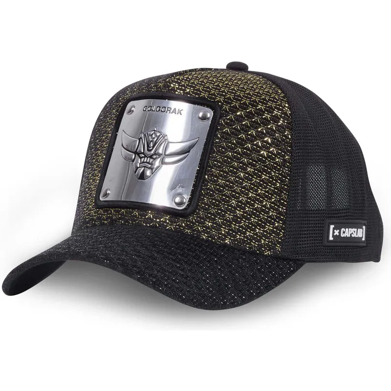 kasketter-buet-sort-snapback-robot-grendizer-robot-grendizer-af-capslab
