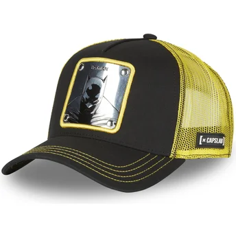 Sort og gul Batman BAT3 DC Comics trucker cap fra Capslab