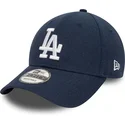 justerbar-marinebla-buet-kasket-9forty-linen-fra-los-angeles-dodgers-mlb-fra-new-era
