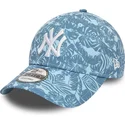 new-era-new-york-yankees-mlb-9forty-summer-all-over-print-justerbar-bla-kasket-med-buet-skygge