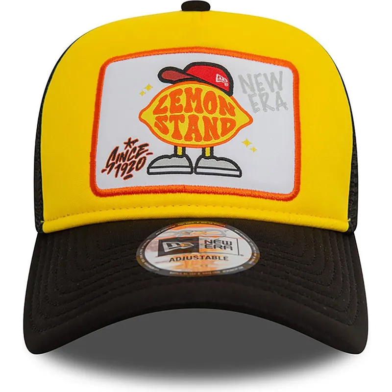 kasketter-buet-gul-snapback-a-frame-af-new-era