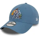 new-york-yankees-mlb-new-era-9twenty-justerbar-bla-kurvet-kasket-med-blomsterprint