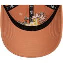 kasketter-buet-brun-justerbar-rem-9twenty-floral-fra-los-angeles-dodgers-mlb-af-new-era