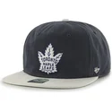 kasketter-flad-marinebla-snapback-fra-toronto-maple-leafs-nhl-af-47-brand