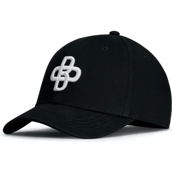 Sort justerbar baseballkasket med buet skygge Peach fra Oblack
