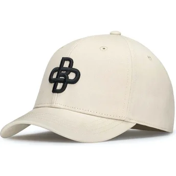 Justerbar beige buet kasket Baseball Peach fra Oblack