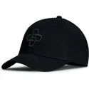 sort-justerbar-baseballkasket-med-buet-skygge-og-sort-oblack-logo