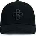sort-justerbar-baseballkasket-med-buet-skygge-og-sort-oblack-logo