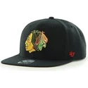 kasketter-flad-sort-snapback-fra-chicago-blackhawks-nhl-af-47-brand