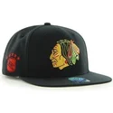 kasketter-flad-sort-snapback-fra-chicago-blackhawks-nhl-af-47-brand