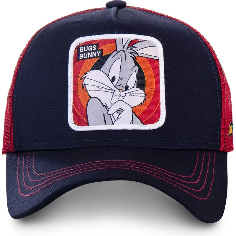 marinebla-og-rod-trucker-kasket-bugs-bunny-bun5-looney-tunes-fra-capslab