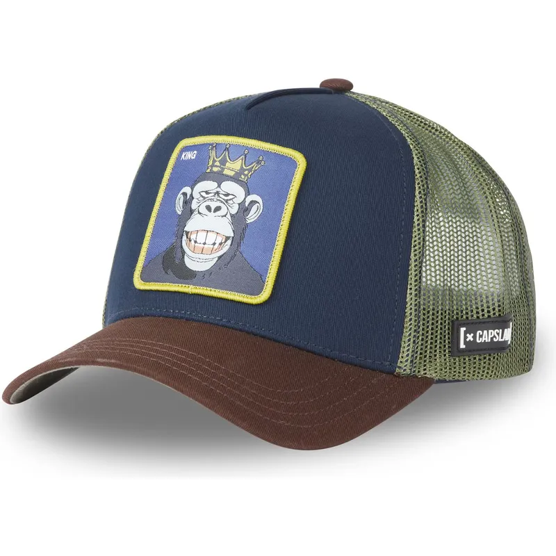 gorra-trucker-navybla-gron-og-brun-king-gor9-monkey-business-fra-capslab