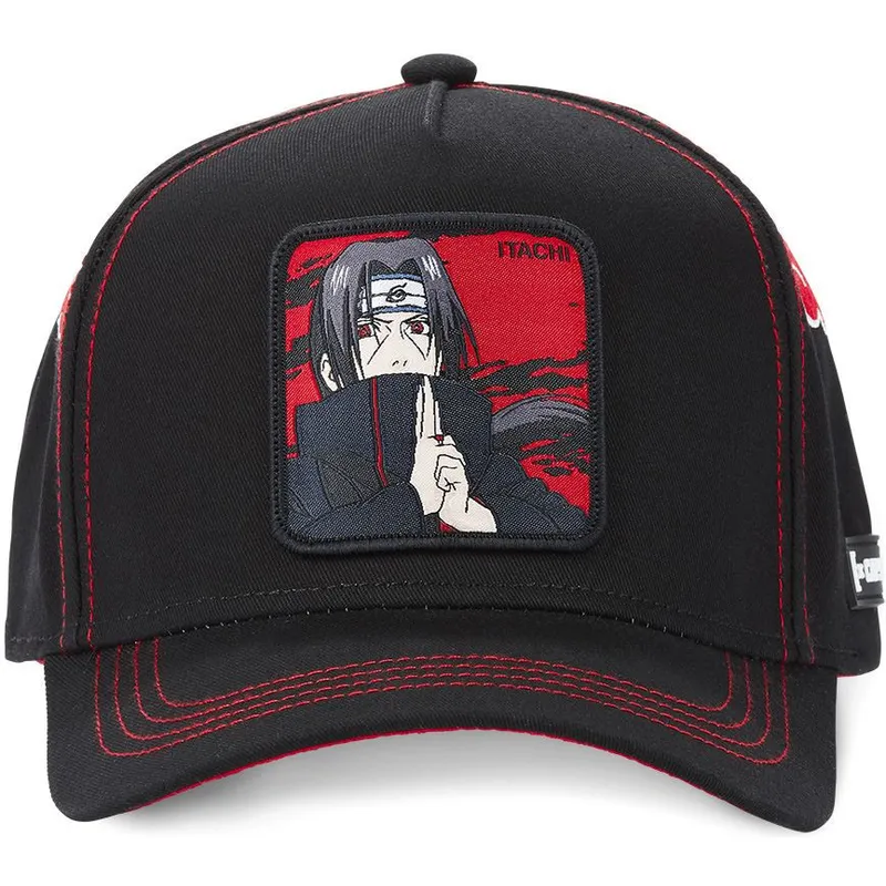 kasketter-buet-sort-snapback-til-barn-itachi-uchiha-naruto-af-capslab