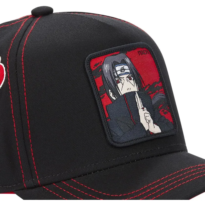 kasketter-buet-sort-snapback-til-barn-itachi-uchiha-naruto-af-capslab
